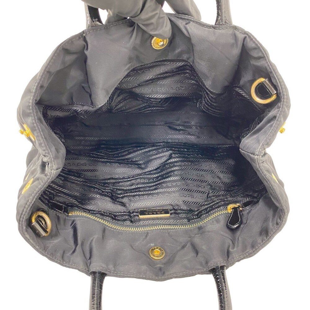 PRADA Black Leather Shoulder Bag - Picture 9 of 10